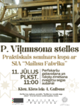 P. Viļumsona stelles: praktiskais seminārs Lekcijas / Semināri