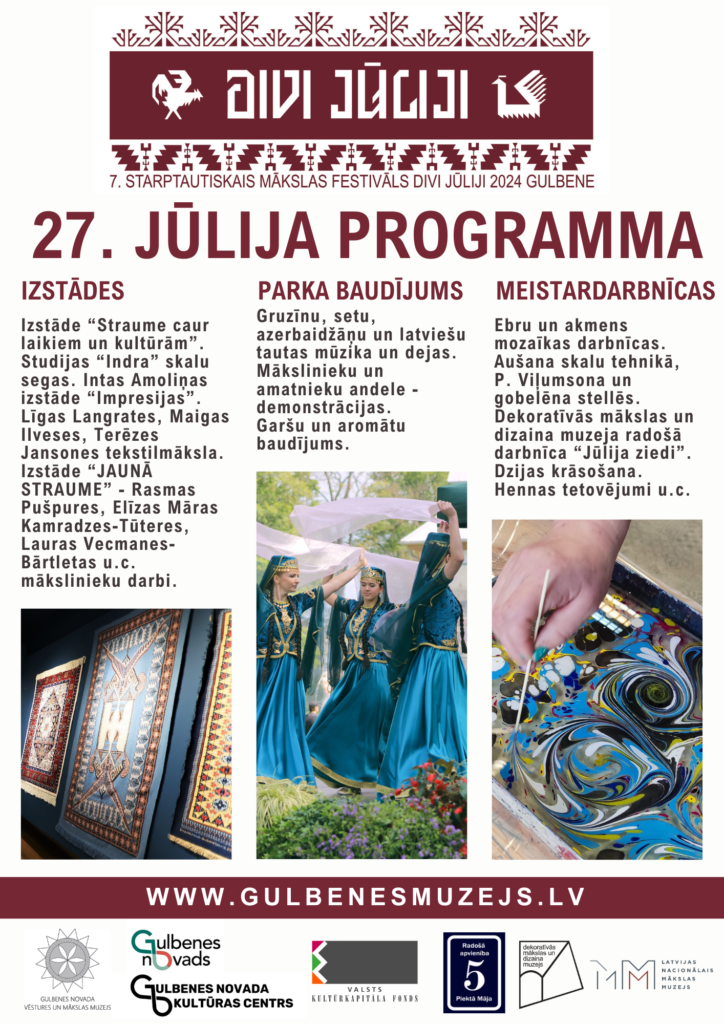 Divi Jūliji 2024 programma 26.-27.07.2024