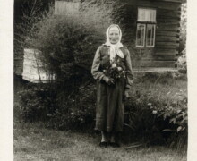 Elīna Bašķere pēc atgriešanās no izsūtījuma Tjumeņas apgabala. Foto ap 1960- to gadu