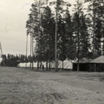 Latvijas armijas karavīru Litenes vasaras nometnes poligons. 1930- to gadu beigas
