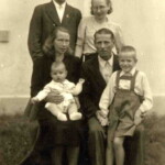 Tirzas ārsta Alfona Butnora ģimene. 1946. gads