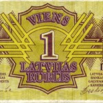 Viens Latvijas rublis Viens Latvijas rublis, 1992.gads, Gulbenes novada vēstures un mākslas muzeja krājums