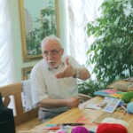 Taryer Bahirov, niedru paklāju darināšana, 5. starptautiskais mākslas festivāls “Divi Jūliji. Briedums”, 30. jūlijs