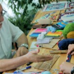 Taryer Bashirov, niedru paklāju gatavošana, 5. starptautiskais mākslas festivāls “Divi Jūliji. Briedums”, 30. jūlijs