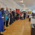 Latviešu un ukraiņu mākslinieku izstādes “Dvēseles pieskārieni - sāpīgi, skumji un gaiši” atklāšana Gulbenes novada vēstures un mākslas muzejā 18.04.2023