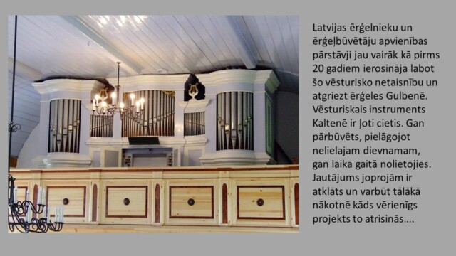 Prezentācijas slaids, Daira Karole, Ērģelnieks Jānis Krastiņš